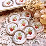 6枚セット シーリングスタンプシール 🍓ジューシーいちご ショコララテ🍓𓂃𓈒𓏸    いちご  苺