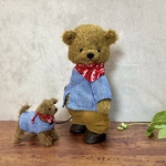 犬とお散歩ベア 18cm