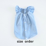 [犬服] size order  　　　　　　　　　　　　　　　　　　ストライプ柄 キャミソール ワンピース　　　　　　　　　背中開き バックオープン　