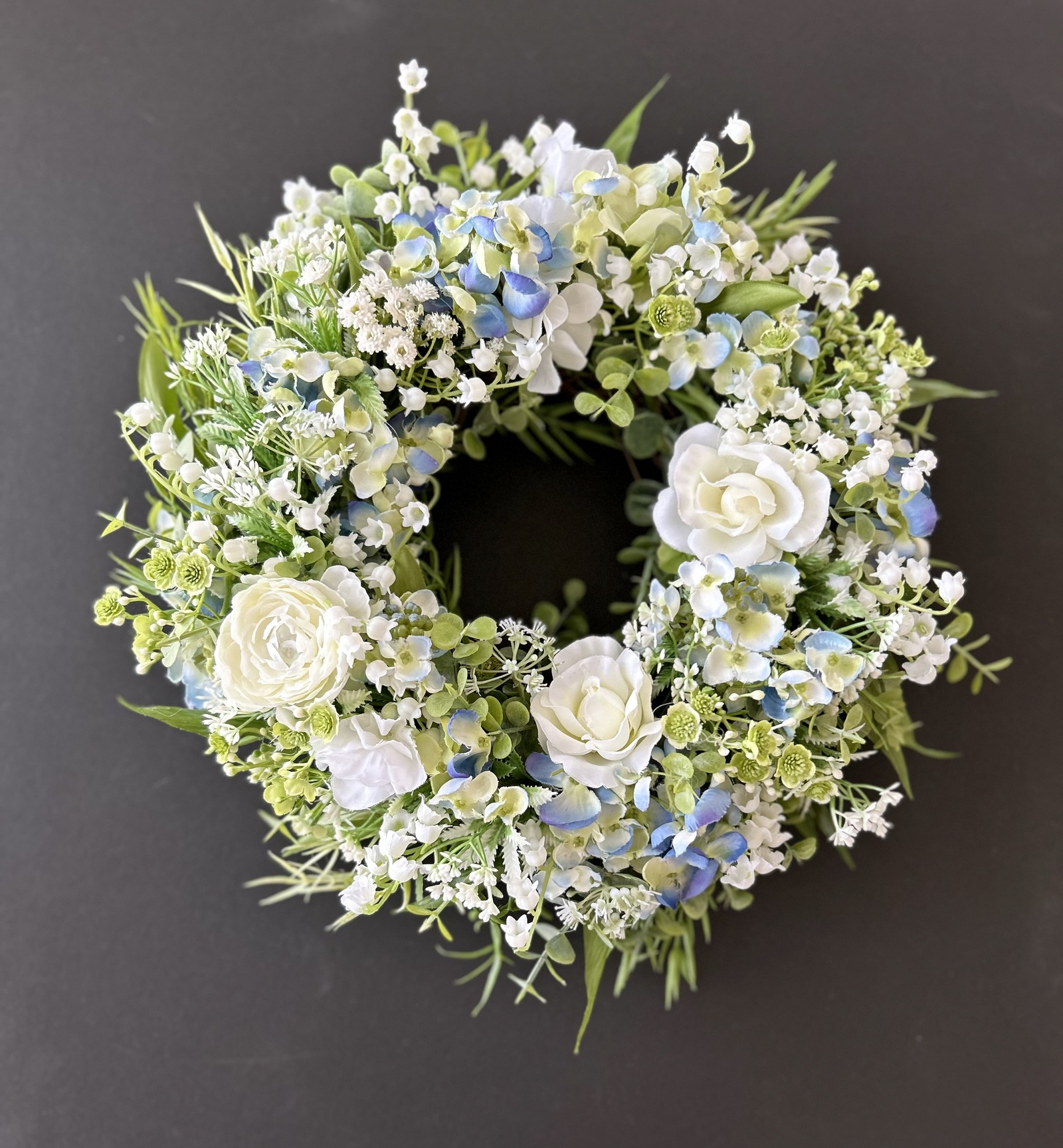 スズランと紫陽花のリース