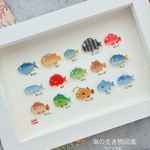 海の生き物図鑑🐡シーグラスアート