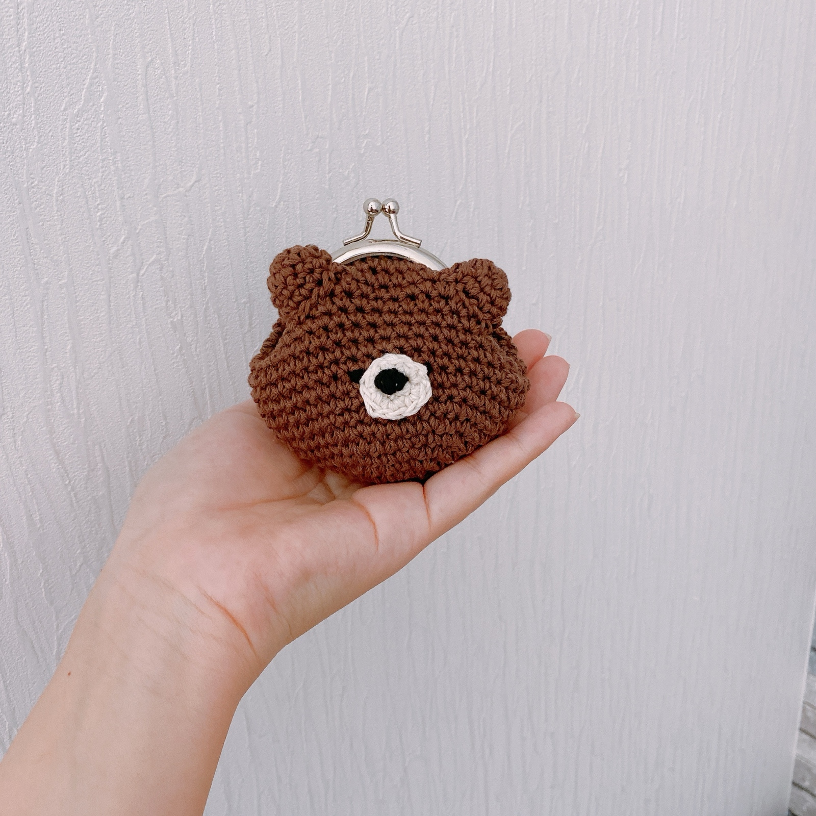 しょこら クマがま口 ポーチ - SNAIL-HOUSE3'S GALLERY | minne byGMO