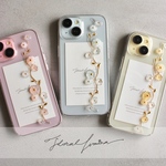 マーガレット スマホケース iPhone/Android全機種対応 iPhone13 iPhone14 iPhone15 iPhone16 花柄 クリア 透明 おしゃれ かわいい iPhoneケース