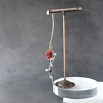 薔薇の永遠～アンティークレッド～　イヤーフック