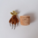 ミニチュア ぬいぐるみ マンドレイクと植木鉢