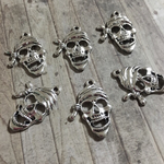ハロウィン 海賊 シルバー チャーム 6個セット