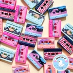 【10個】デコパーツ　カセットテープ　レトロ　かっこいい　音楽　ミュージック