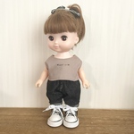 ブラックデニム＆ロゴTシャツ☆メルちゃんソランちゃんハンドメイド服
