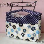 再販◆バッグインバッグ2（Navy Flower③）