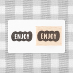 【吹き出しの文字】ENJOY | はんこ