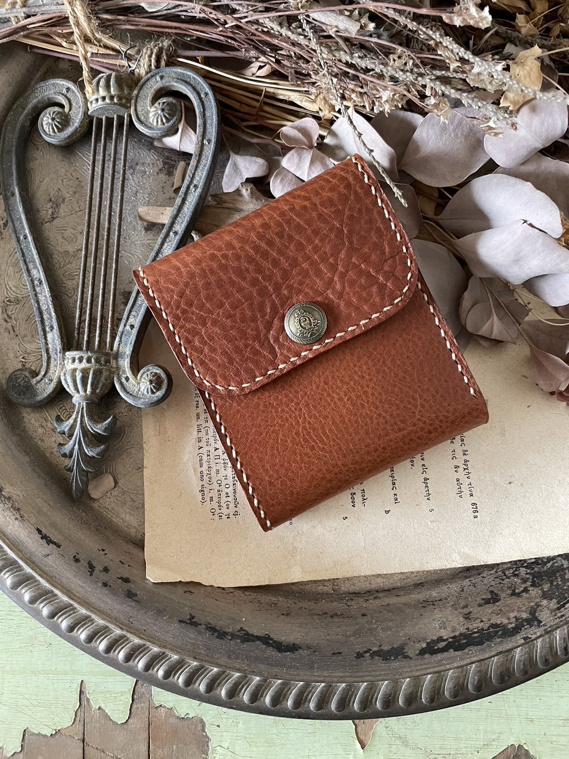 RRL 二つ折りレザーウォレット コンチョウォレット RRL等の通販サイト【RHYTHM】RRL(ダブルアールエル) LEATHER