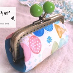 がま口＊Ribbon Butterfly＊yellow green＊丸型