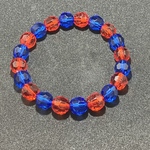 【送料無料】赤　青　ブレスレット-beaded bracelet-