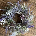 フライングリースにもなるラベンダーのアーティフィシャルフラワーのリース【送料無料】
