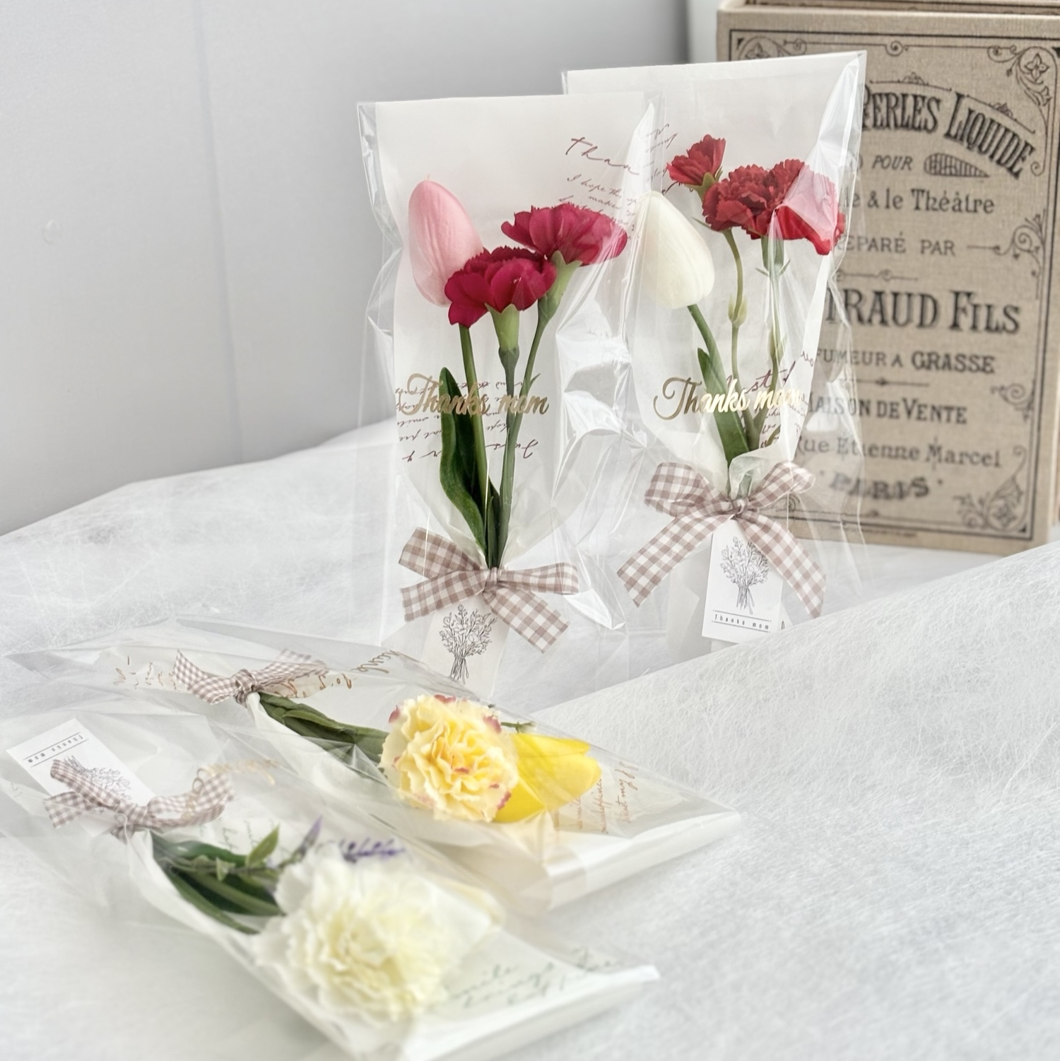 再販】◎おまかせミニブーケ 枯れないお花の花束 プチギフト