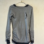 ペンギン　UVカット　レディースレイヤード長袖Tシャツ  フィンガーホール付