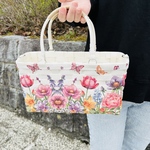 たっぷり収納大きめ バッグ ハンドバッグ カゴバッグ カバン かごバッグ 