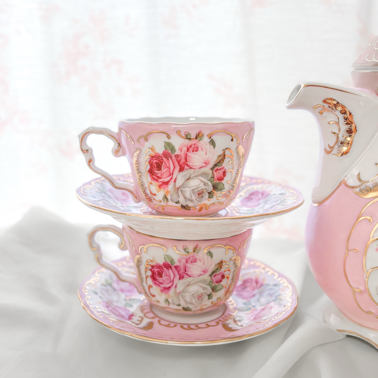 プリンセス エレガント ティーセット ♡ ローズ ver - ❤︎Blanche