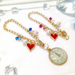 不思議の国のアリス バッグチャーム 時計 【６番の青チャーム】