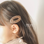 lace frill pin⌇レースフリルピン　ハンドメイド　ヘアピン　ヘアクリップ　ベビーヘアクリップ　キッズヘアクリップ　ヘアアクセサリー　プチギフト　出産祝い
