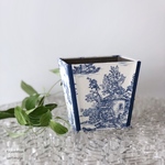 卓上ダストボックスS〈カルトナージュ〉トワルドジュイBL