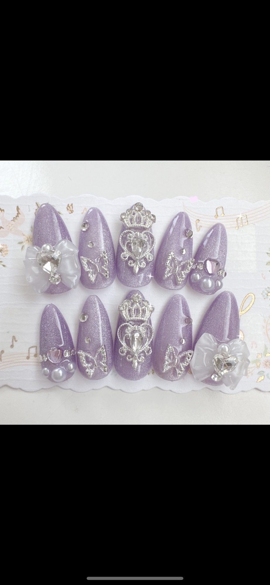ネイルチップオーダー　まほ様 先斗寧さん フルオーダーチップ💙 オリジナルカラーをマグで上品
