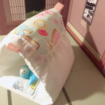 お布団風バードテント（ミントブルー）