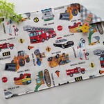 🚗【ランチマット】 20×25㎝  20×30㎝  25×35㎝  はたらく車 ランチョンマット