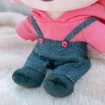 【20cmサイズ】ぬい服 パーカー サロペット 2点セット