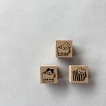 ラバースタンプ　マグカップくま