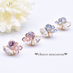 紫陽花×ピアスorイヤリング
