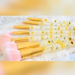 ♡ハーバリウムメイクアップブラシ　イエロー・ピンク①②♡名入れ