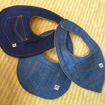 【受注製作】リバーシブルの名前イニシャル刺繍スタイ