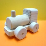 動く木のおもちゃ　汽車