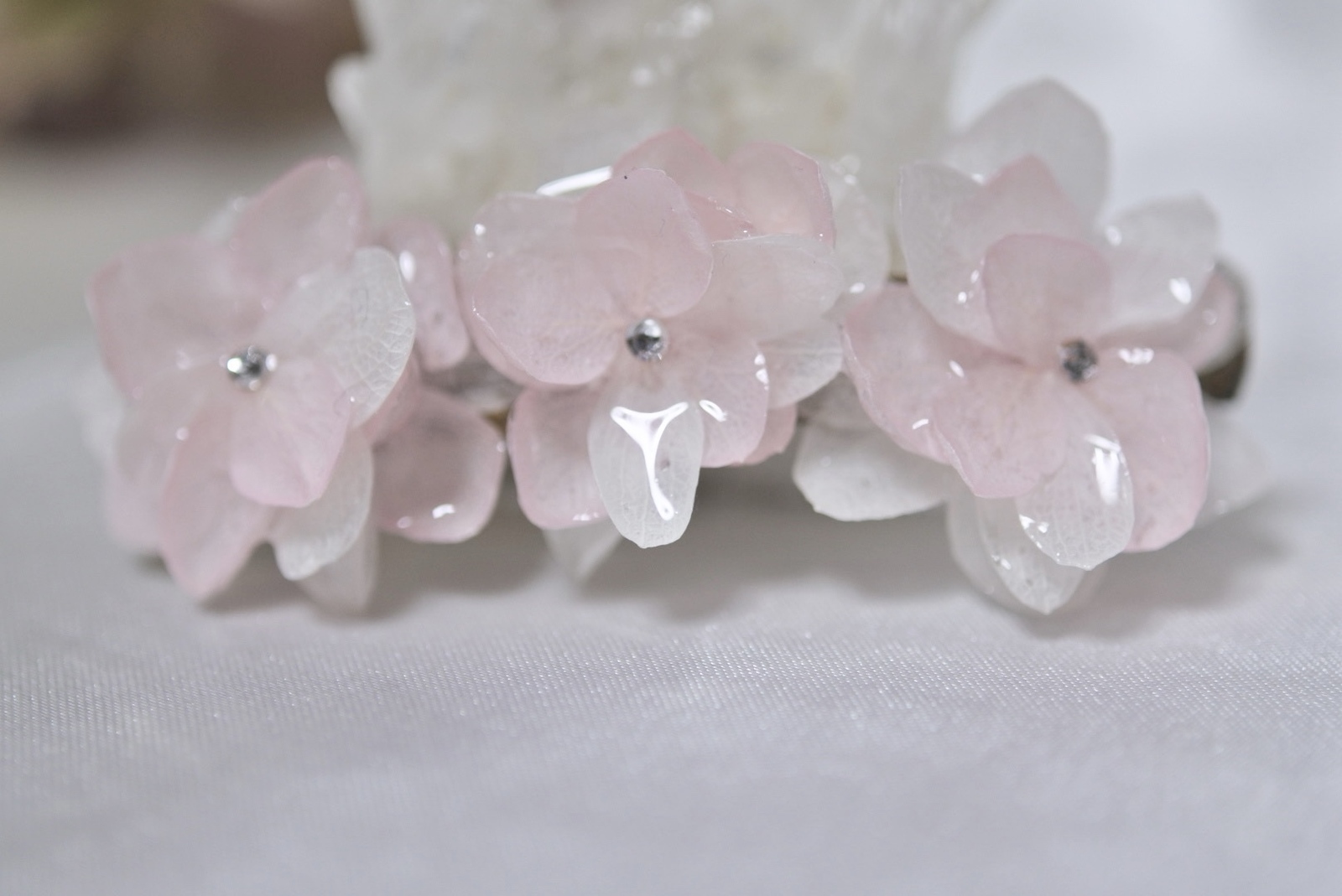 ととろん♬︎ 476*紫陽花のバレッタ(6cm) ととろん♬︎様専用 476*紫陽花のバレッタ(6cm)