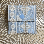 再販) お受験バック　ロザリオケース　インド刺繍リボン　おめだい　マルチミニポーチ　アクセサリー入