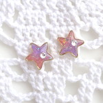 お星さまのピアス（ピンク/パープル）