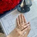 指輪とお揃いの婚姻届 ✳︎ 名入れ　シンプル　おしゃれ　指輪　プロポーズ　結婚 ［お名前・記念日をお入れします◎］［役所へ提出できる婚姻届］
