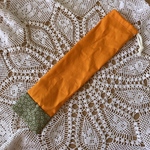 ドラムスティック·リコーダーケース☆ミックス系☆小花グリーン＆みかん