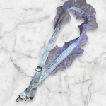 オーダー　フリル付きインド刺繍リボン　ショルダーストラップ