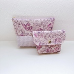 リバティ　アレキサンダー・マーブルファスナーポーチ＆サニタリーポーチセット