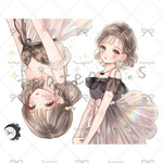 【N186】teatea.オリジナル 人物ステッカー