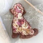 お花でできた　トイプードル(横顔)の壁掛け＊プリザーブドフラワーのアートオブジェ【オーダーOK】　犬　インテリア　わんぱく2025