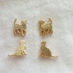 小さな猫ピアス(=ﾟωﾟ=)