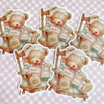 ダイカットメモ⁑ sleepy teddy bear
