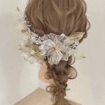 《人気＊再販多数》anemone(mixカラー)【受注制作】ヘアアクセサリー結婚式/成人式/卒業式髪飾り