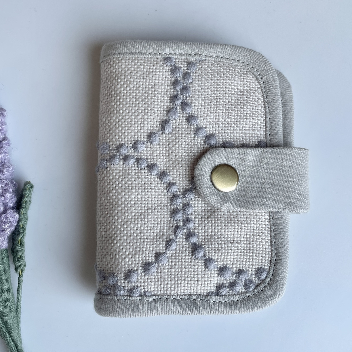 ♦︎専用♦︎ ミナペルホネン⚮̈ 豪華刺繍fun スリムがま口カード&パスケース mina perhonen cuddle purse(カドルパース) がま口-hanakaze
