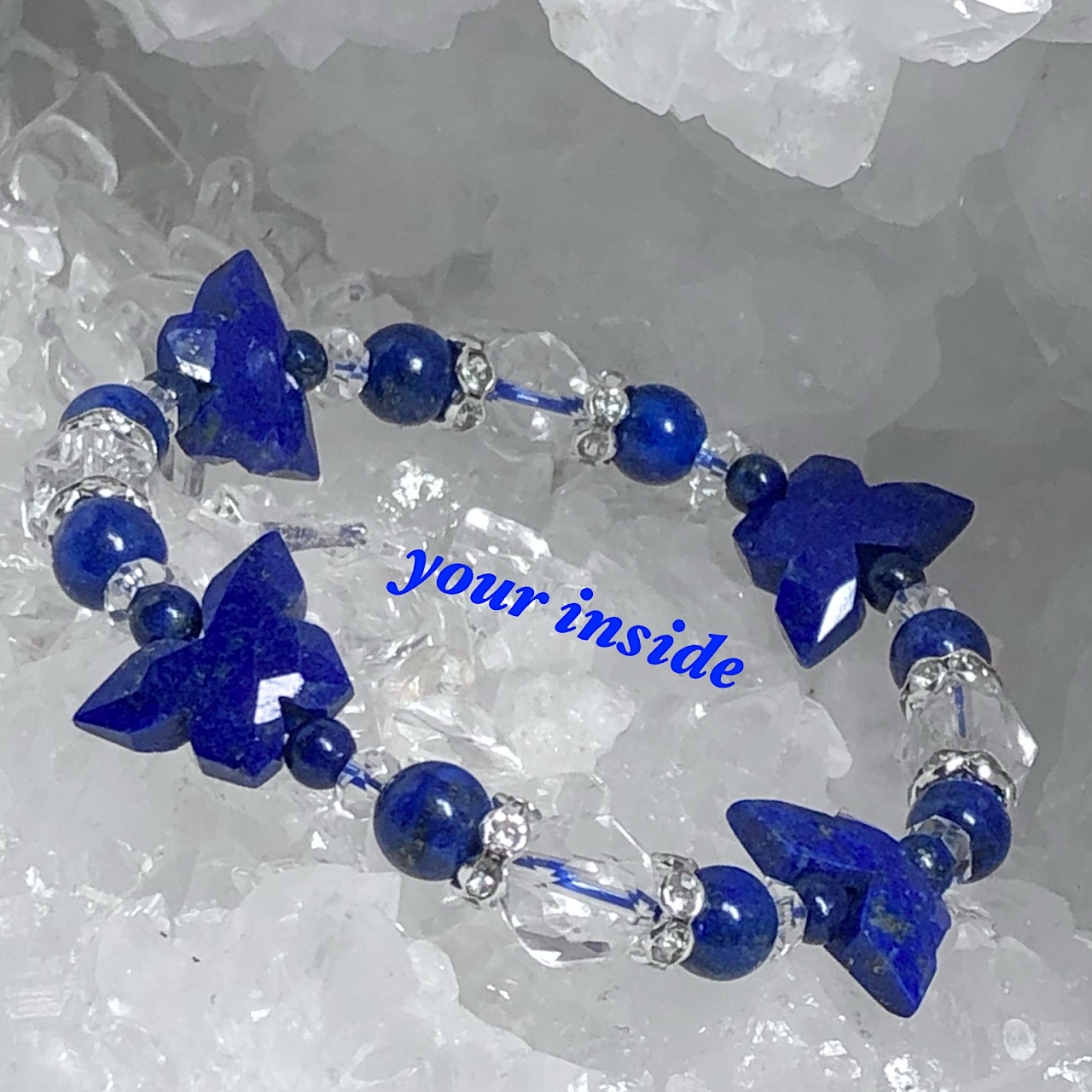はまです。ルチルクォーツアメジストブレスレット（天然石ハンドメイド） bicolor bracelet （ルチルクォーツ×アメジスト） | Matilda