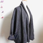 ウール混ショート丈のガウンコート　着丈84ｃｍ　