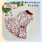 【完成品】S　接触冷感cool　スイカ🍉ワンピース　犬服